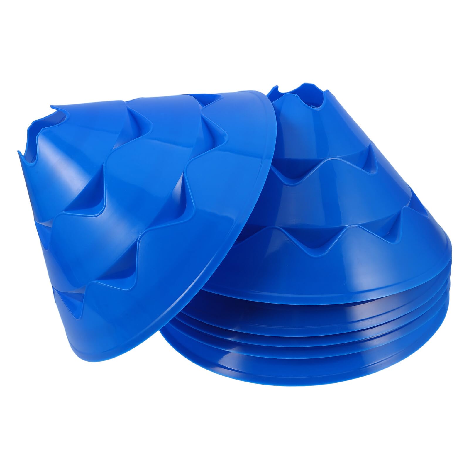Homoyoyo Cone per Allenamento Sportivo in PE 6pezzi Blu per Calcio e Basket, Allenamento velocità e Drill Multisport