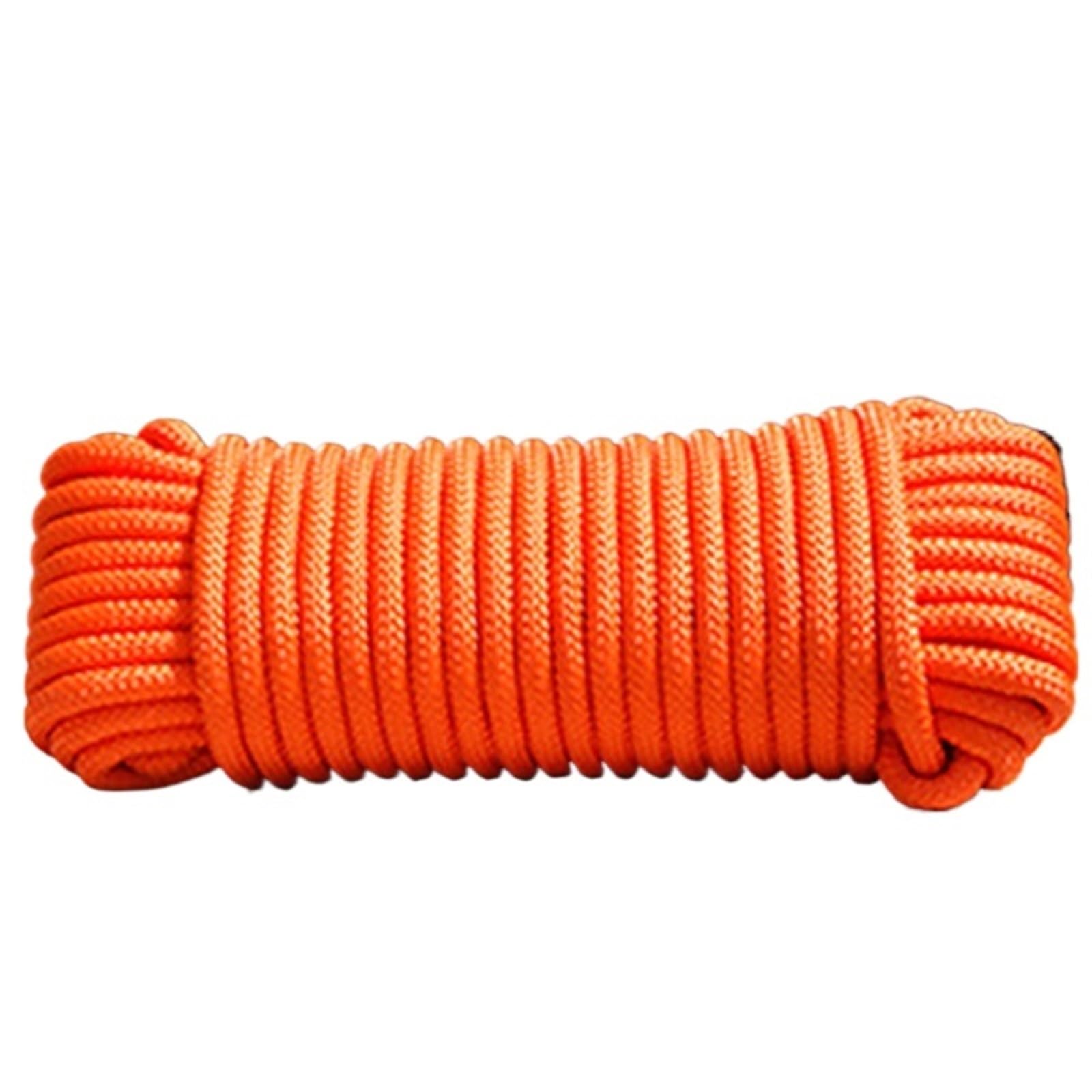 Corde en nylon tressé et polypropylène robuste pour escalade, bateau, yacht, voile, corde à linge, corde à linge, décoration (10 couleurs) (H, 8 mm) - 20 m