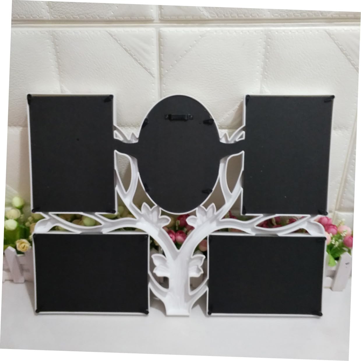 SOLUSTRE Portafoto Cornice Fotografica Forma di Bianco in Pvc per Collage e Decorazione da Appendere, per Compleanni e Anniversari
