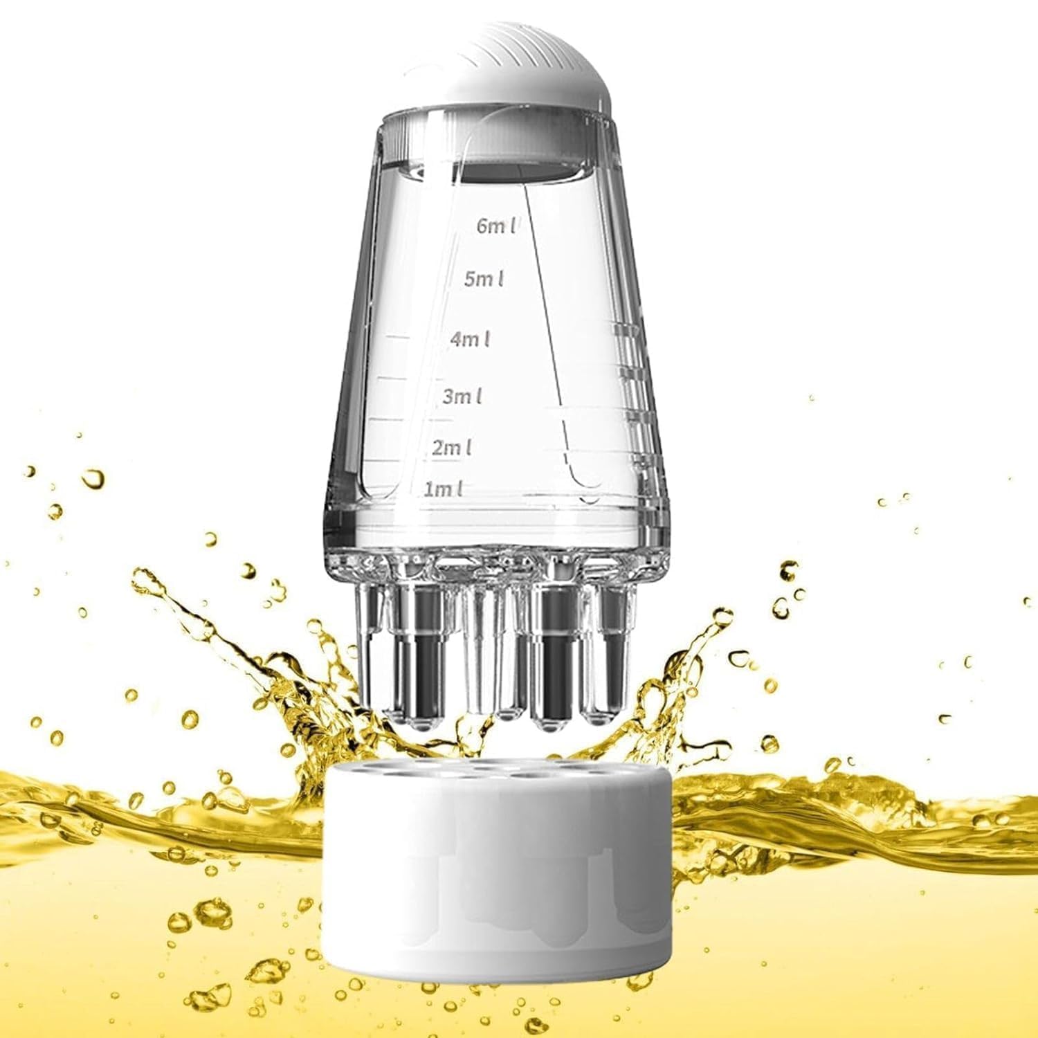 Hair Oil Applicator Comb, Smooth Root Comb Applicator Bottle For Scalp Oil, Anti Hair Loss Lotion Dispenser, Anti-Leak, 6Ml Scale Control, Salon Care, Oily/Greasy Hair-image-24