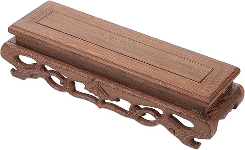 Miniatura 3 de Happyyami 5pcs grape vines plant stand wooden small plant dish rack indoor plant wooden frame houseplant pots rectangle flower vase bracket wooden