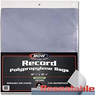 BCW Supplies Resealable 33 RPM Bags Snug (100 Count)