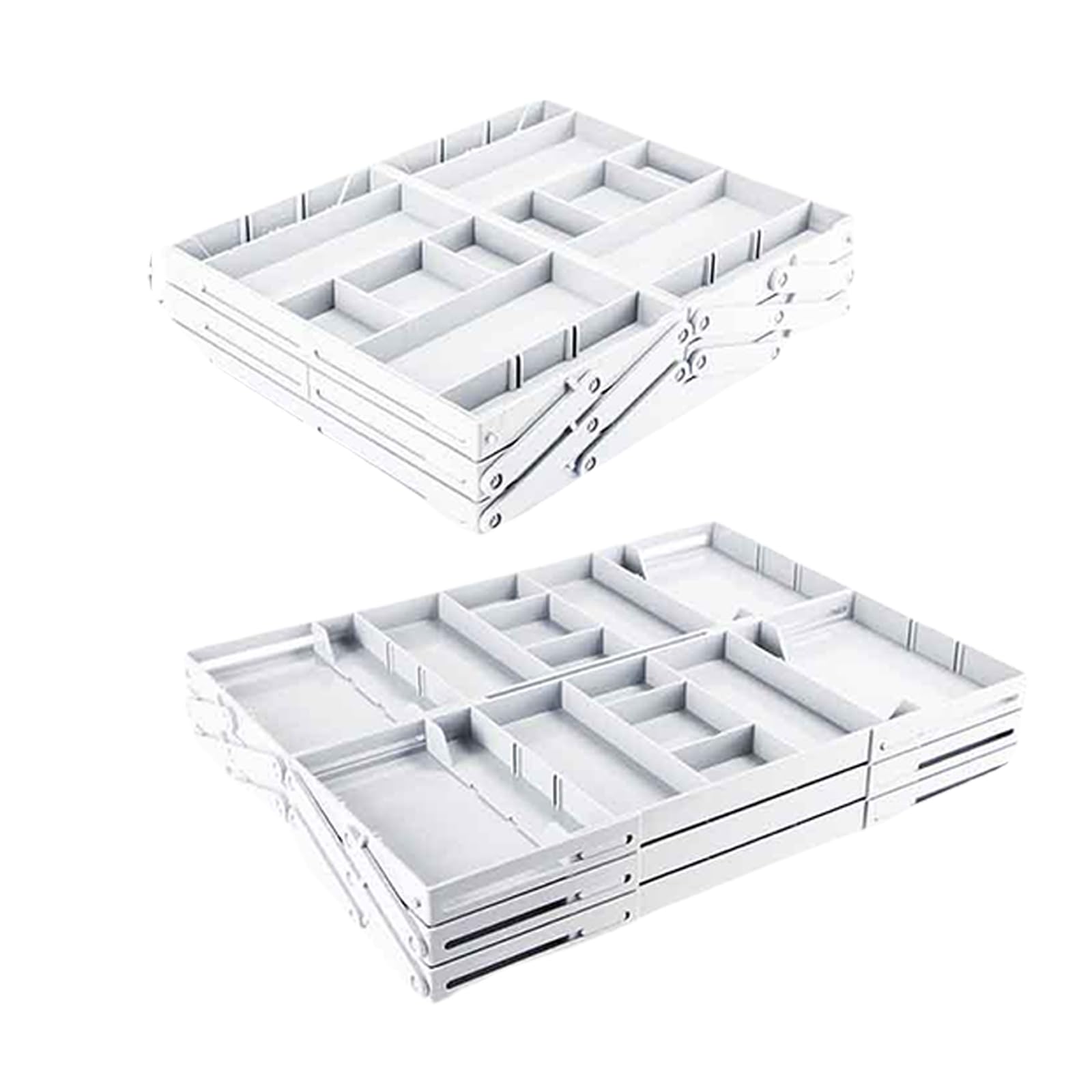 Vassoio per utensili espandibile organizer per cassetti pieghevole per contenere gioielli cancelleria forniture per ufficio posate da cucina vassoio da cucina