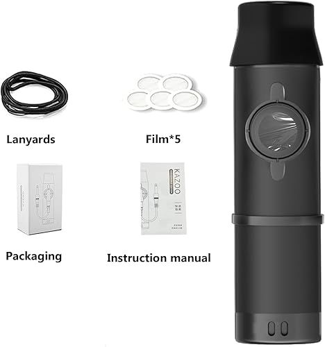 Miniatura 6 de Kazoos para adultos, Kazoo de metal con 5 diafragmas de flauta, kazoos con tono ajustable para guitarra, ukelele, violín, piano, teclado, mini
