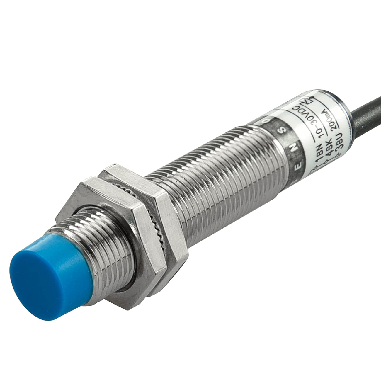 Capacitive Proximity Sensor Heschen M12 Switch Non-Shield Type LJC12A3-5-Z/AX Detector 1-5mm 10-30VDC 200mA NPN Normally Closed(NC) 3 Wire Proximity Switch