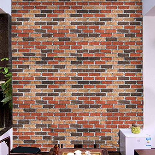 墙纸 自粘 复古 怀旧 3D 立体墙 贴画 砖纹 宿舍 装饰 贴纸 翻新 客厅 防水 壁纸