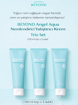 PASSION & BEYOND Angel Aqua Moisture Cream Nemlendirici Yüz Kremi Hyaluronik Asit Panthenol 3x120 ml