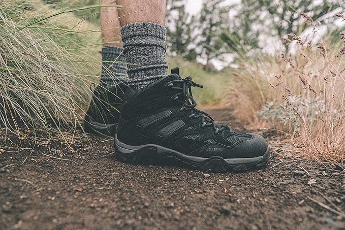 Wolverine mens Alpine Brushed Thermal Crew Socks - 2 Pairs - Soft Insulated Cushioning - Image 5