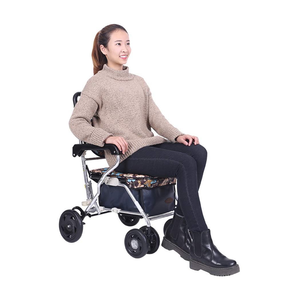 Rollators Chodziki dla seniorów Chodzik z siedziskiem Aluminiowy wózek na zakupy Chodzik Stary wózek na zakupy Składany wózek na zakupy Interesting