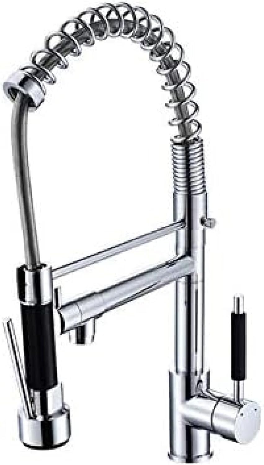 Robinet d'évier de cuisine au design épuré pour îlot central