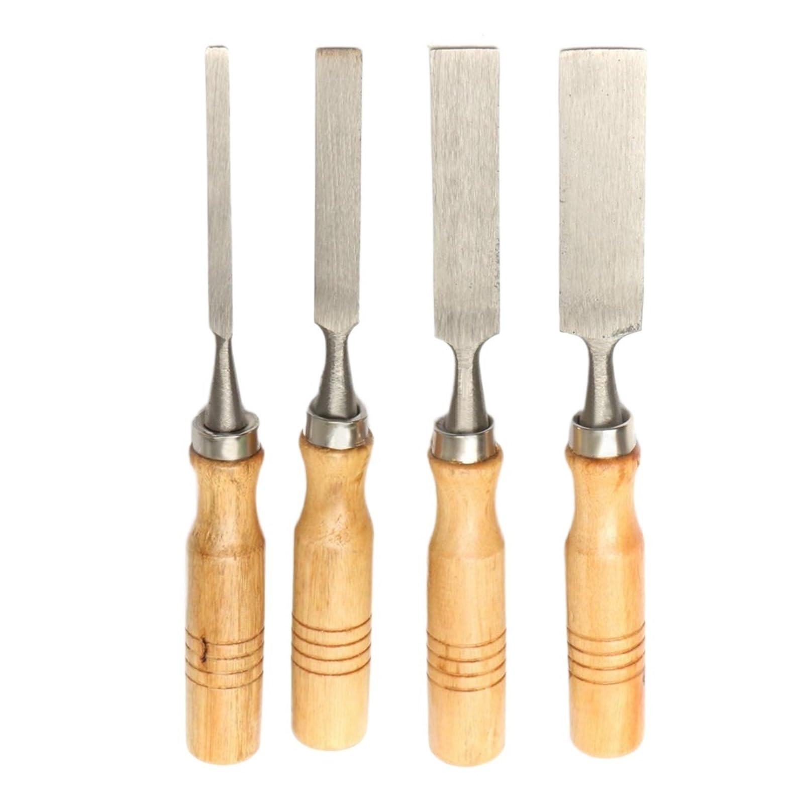 Kit de Tallado de Madera, 4 Piezas/Juego, cinceles para Tallado de Madera de 8/12/16/20 mm, cinceles manuales para Tallado de carpintería, Kit de Herramientas de Bricolaje, Hoja de