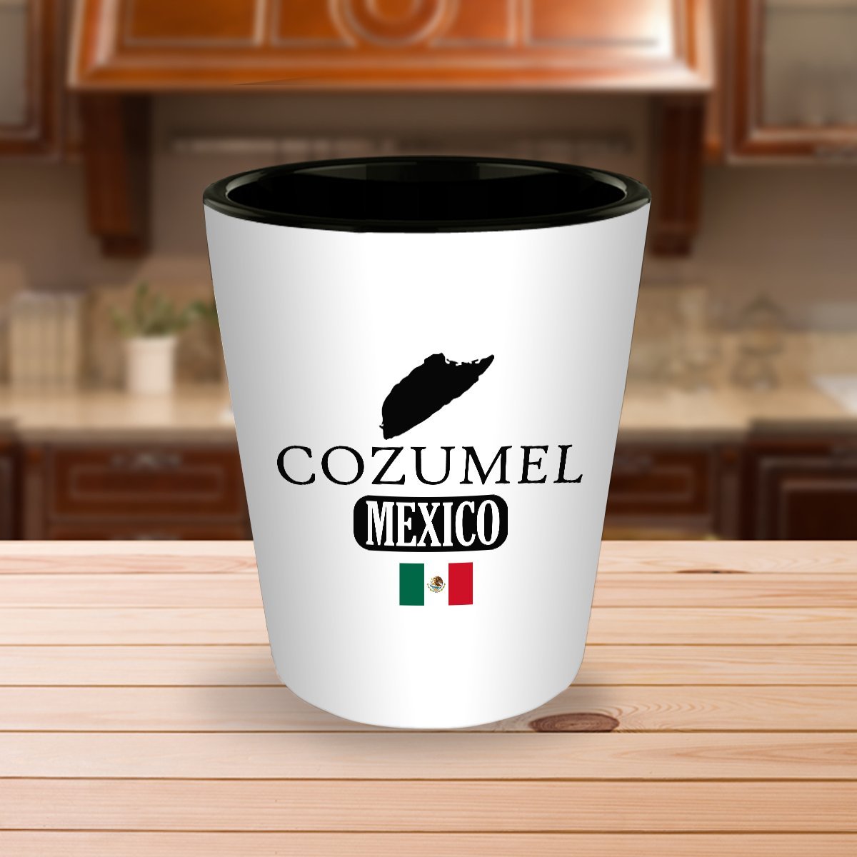 Cozumel shot glass - unique ceramic gift shot glasses (1)
