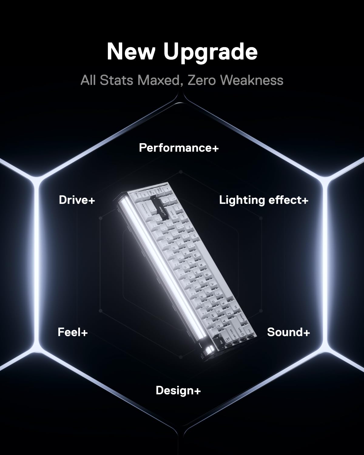 MelGeek MADE68 Ultra+ przewodowa magnetyczna klawiatura do gier z efektem