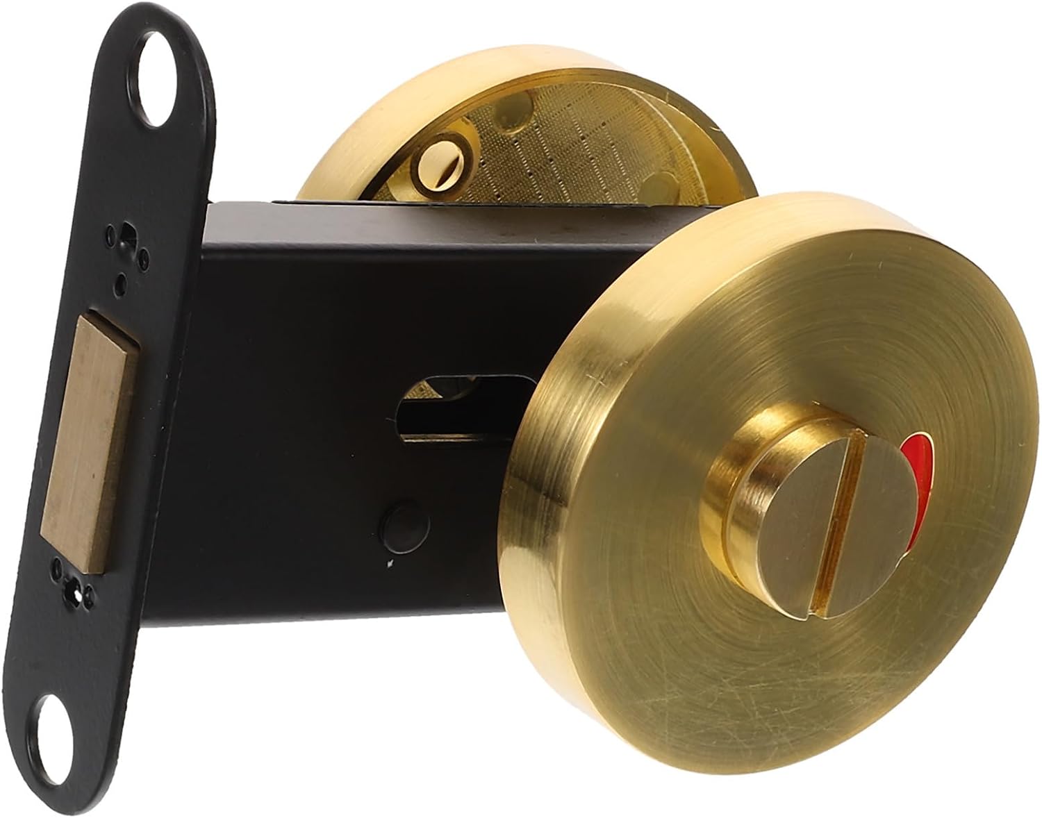 Privacy Door Lock Zinc Alloy Material with Occupied Vacant Indicator Easy Installation for Public Restrooms Suitable for Partition Doors