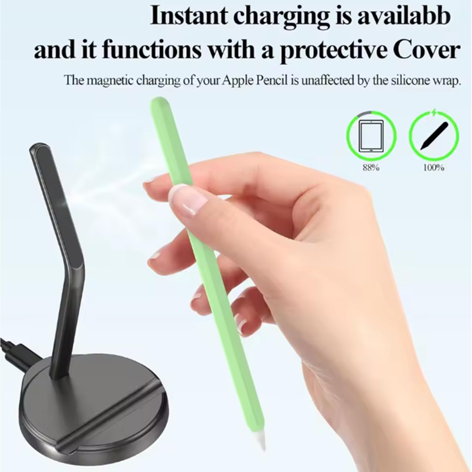 Base di ricarica magnetica wireless per matite, elettronici, con