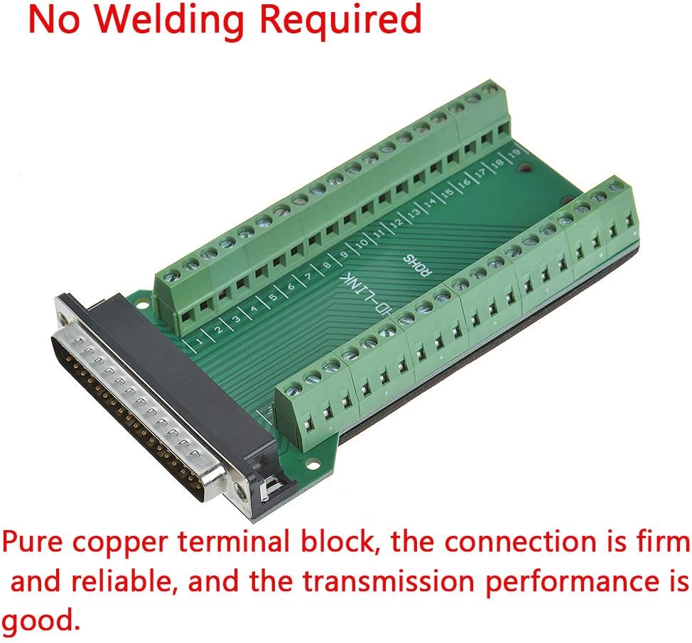 Buy ANMBEST DB37 సోల్డర్ లెస్ RS232 D-SUB 37-పిన్ పోర్ట్ టెర్మినల్ మగ ...