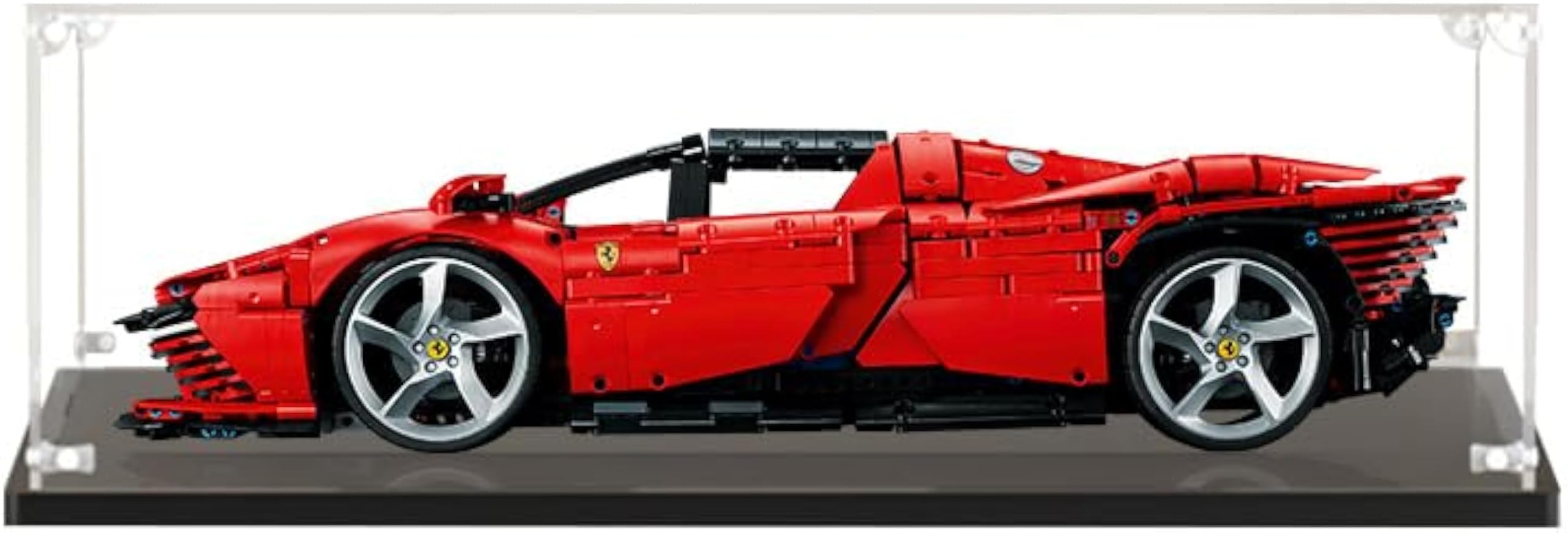 KeKeDuo - Vitrina acrílica para 42143 Ferrari Daytona SP3, transparente plexiglás pantalla caso anti-polvo caja