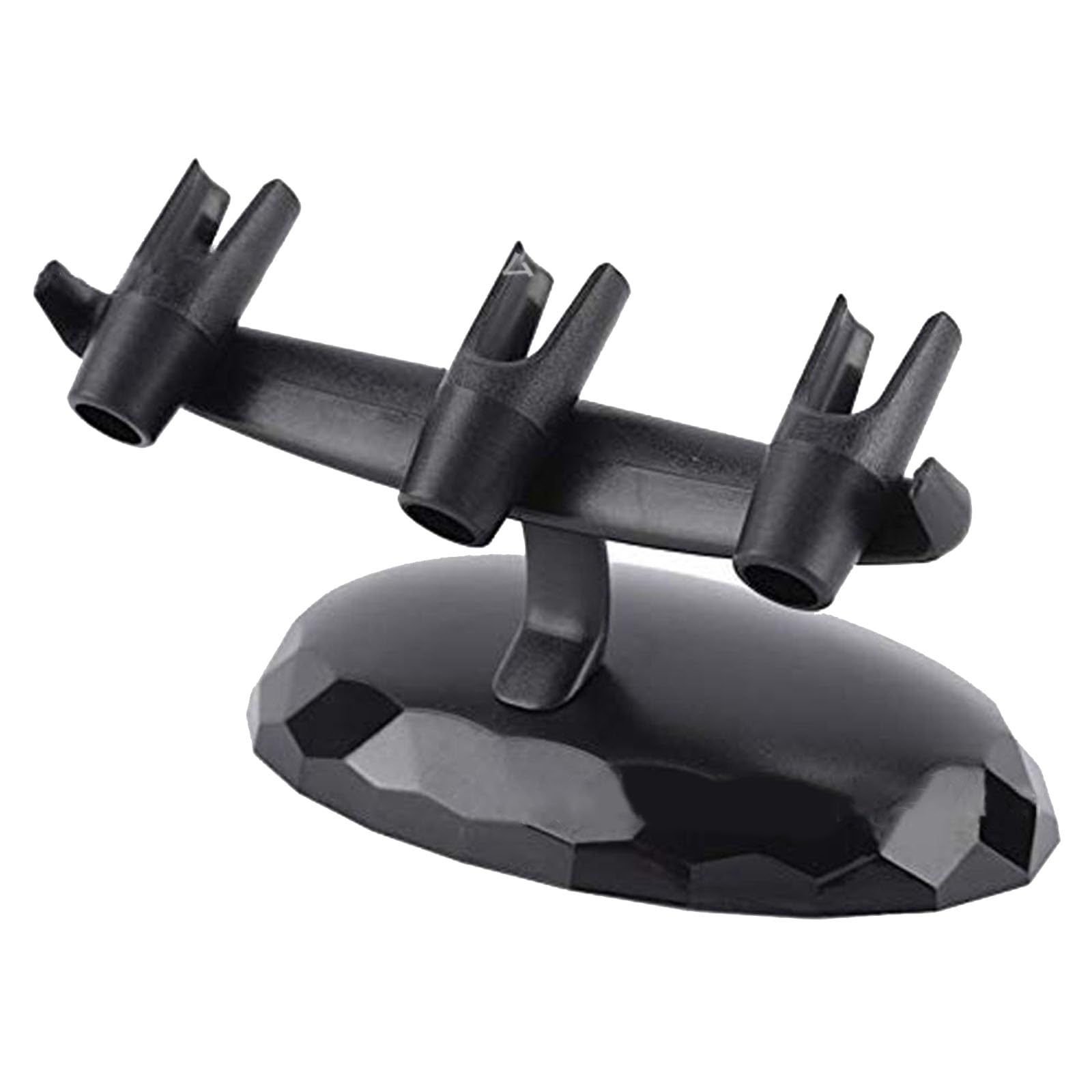 Support de pinceaux de bureau compact à trois compartiments verticaux