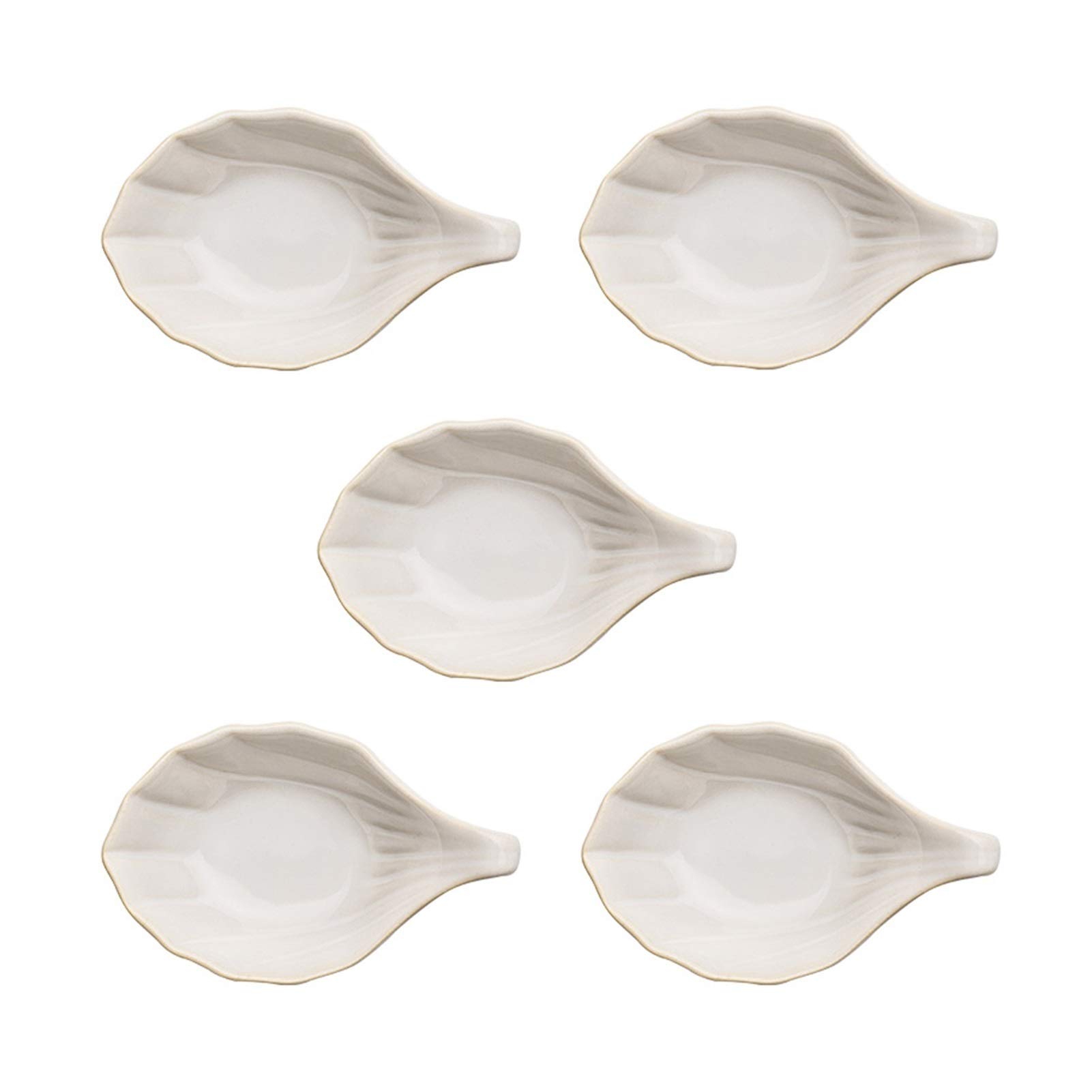 bowl teller Keramische Dip-Bowls Set 5 Packungen Soja-Sauce-Teller Mehrzweck-Seitenteller Schüssel Gewürzgerichte Soja-Dip-Sauce-Gerichte 4,6-Zoll-kleine Pinch-Schüsseln for die Küchenvorbereitung bow