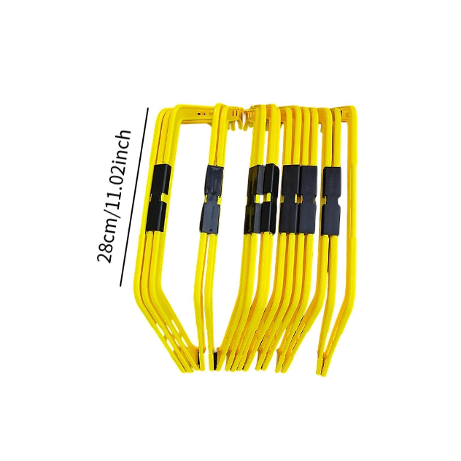 Menolana Soccer Agility Ladder Exercise Speed Training Hurdles for Kids Teens Adults Fitness Equipment for Track Soccer Football Field, Yellow