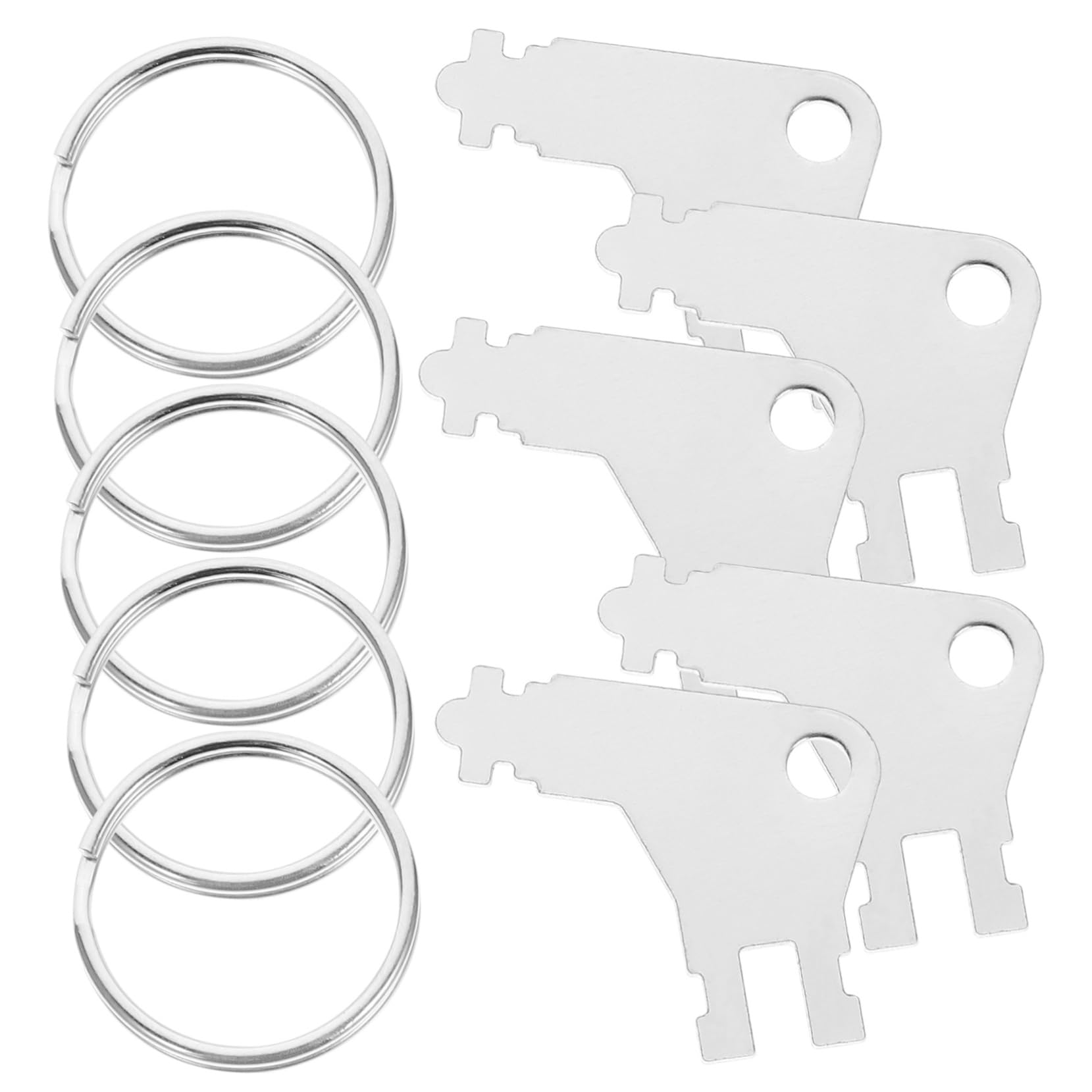 KICHOUSE 5 Sets Stainless Steel Toilet Paper Dispenser Key Replacement Commercial Toilet Dispenser Key Commercial Paper Towel Dispenser Key Commercial Toilet Paper Dispenser Keys