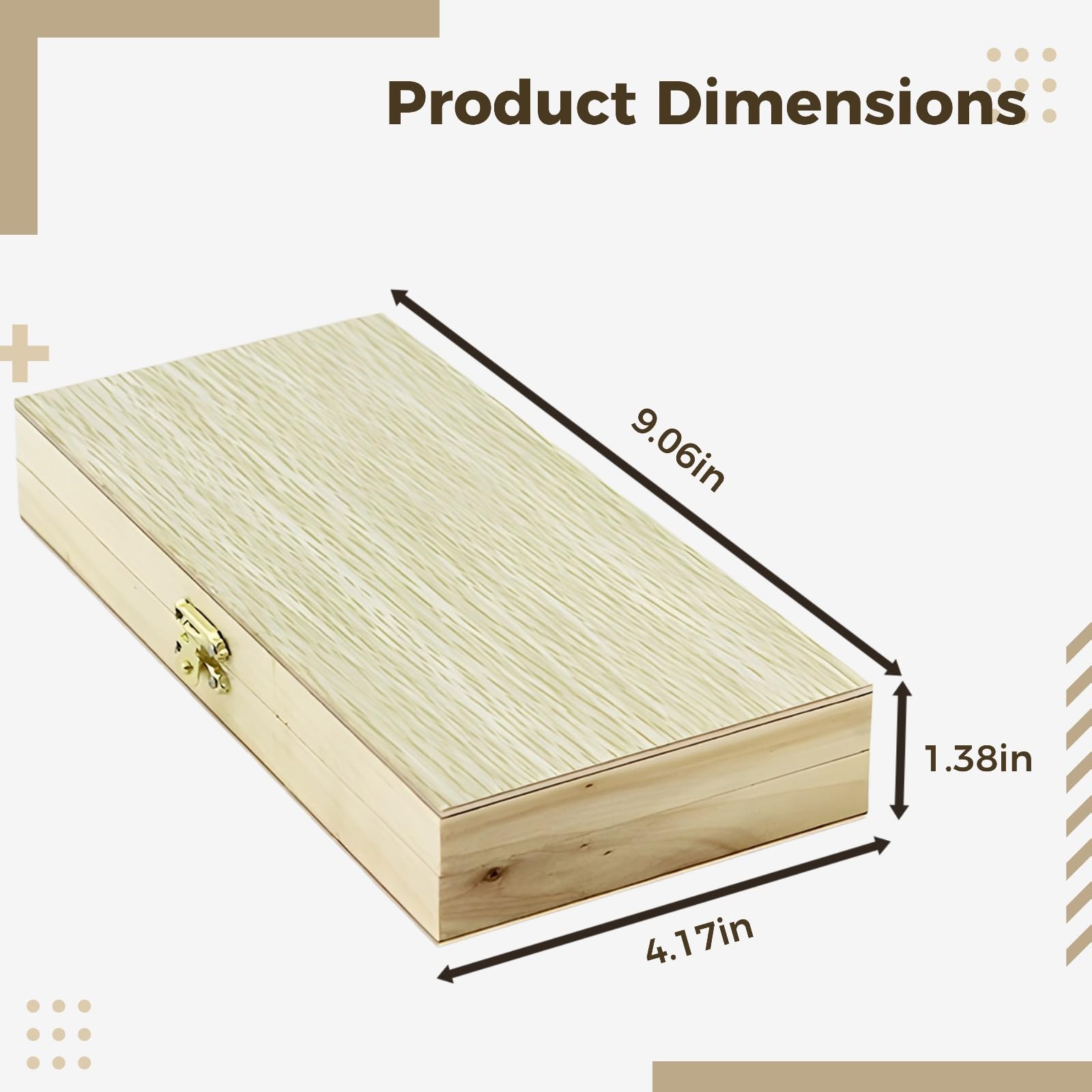 Mikroskop-Objektträger Aufbewahrungsbox aus Holz für 50 Objektträger, mit Schloss und interner Nummerierung, leicht, 25 x 12,6 x 5,5 cm, für die Sammlung biologischer Proben