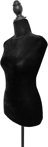Miniatura 4 de Maniquí femenino Torso Vestido Forma Maniquí Cuerpo Maniquí de costura con trípode de plástico Base Soporte 58"-67" Altura ajustable