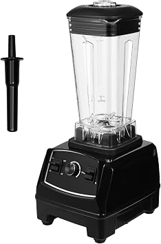 3HP 2200W Heavy Duty High Speed 45000RPM Smoothie Blender, 68 Ounce 2L Capacity, Black