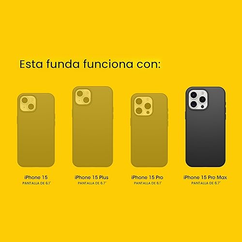 Miniatura 2 de OtterBox Funda transparente para iPhone 15 Pro MAX (solamente) de la serie Symmetry (transparente), se ajusta a MagSafe, ultra suave, bordes