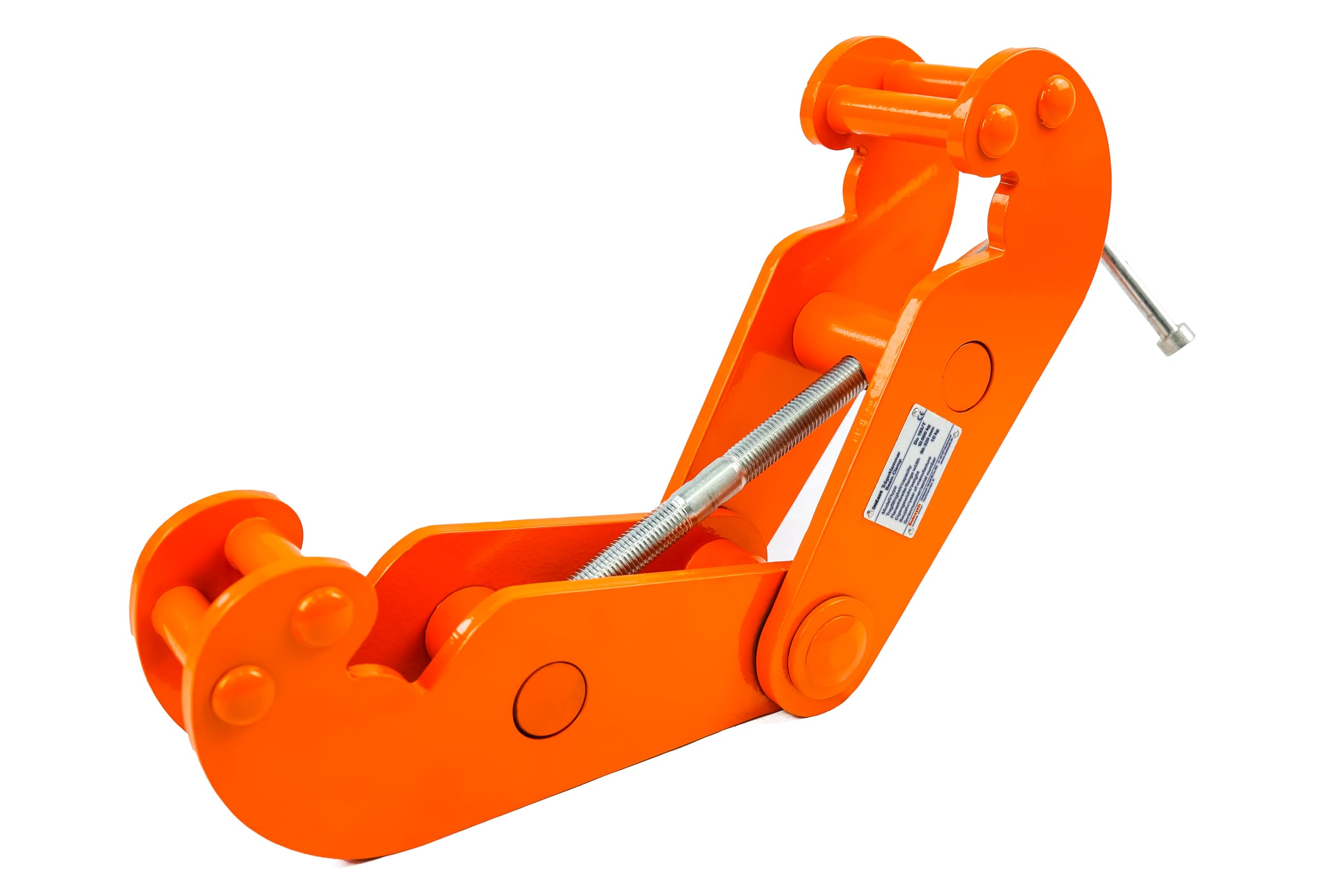 DoLast Professionell Trägerklammer Do 193/T, 3000 kg Tragfähigkeit, für Stahlträger, orange
