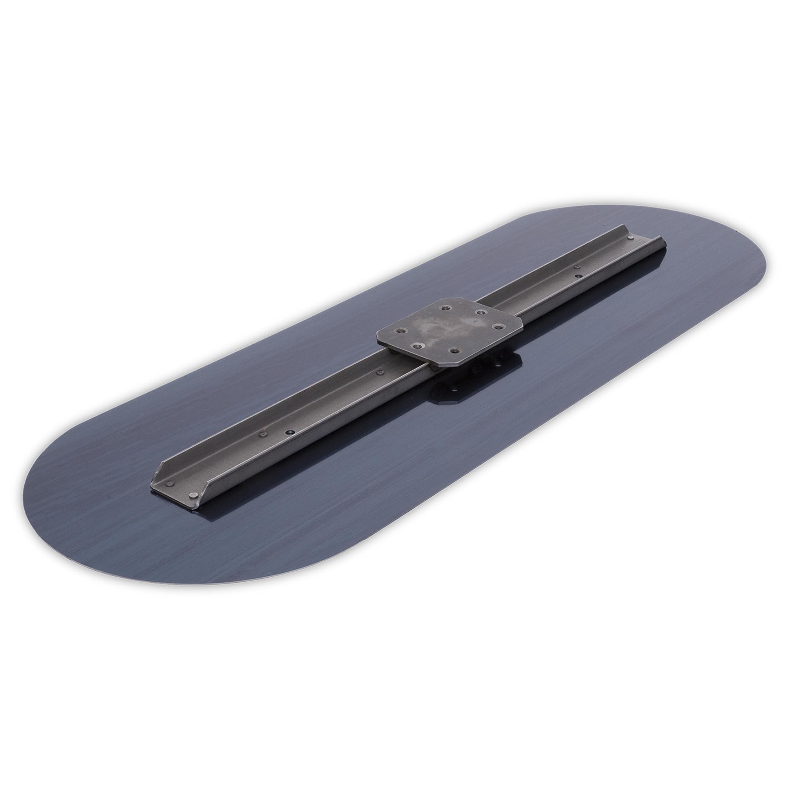 Fratasadora Marshalltown, fratasadora de piso, planeador, paleta de acero azul, extremos redondeados, tamaño de la fratasadora: 914x314 mm.