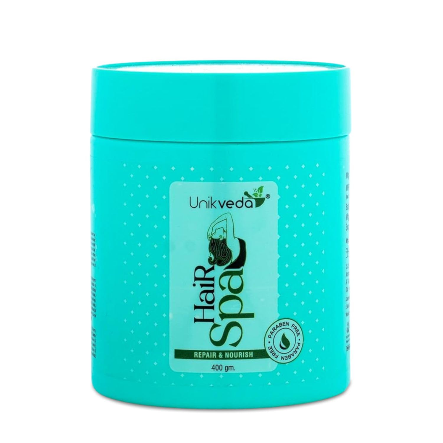 UNIKVEDA Repair and Nourish Hair Spa for Removing Dandruff, Repairing Damage Hair, Relieves Stress 400gm