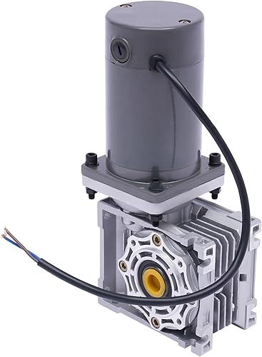 Miniatura 142 de Motor de engranajes eléctrico 120W DC 24V Reductor de engranajes helicoidal Caja de engranajes Motor eléctrico de engranajes RV 50K 35Nm Motor 120W