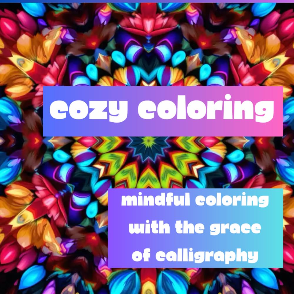 cozy Coloring: mindful coloring with the grace of calligraphy