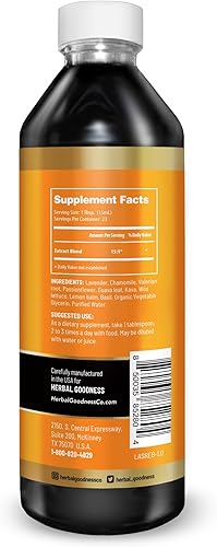 Miniatura 2 de Herbal Goodness Mood Boost 12oz - Suplemento de apoyo del estado de ánimo, potenciador del estado de ánimo y ayuda natural para dormir para adultos