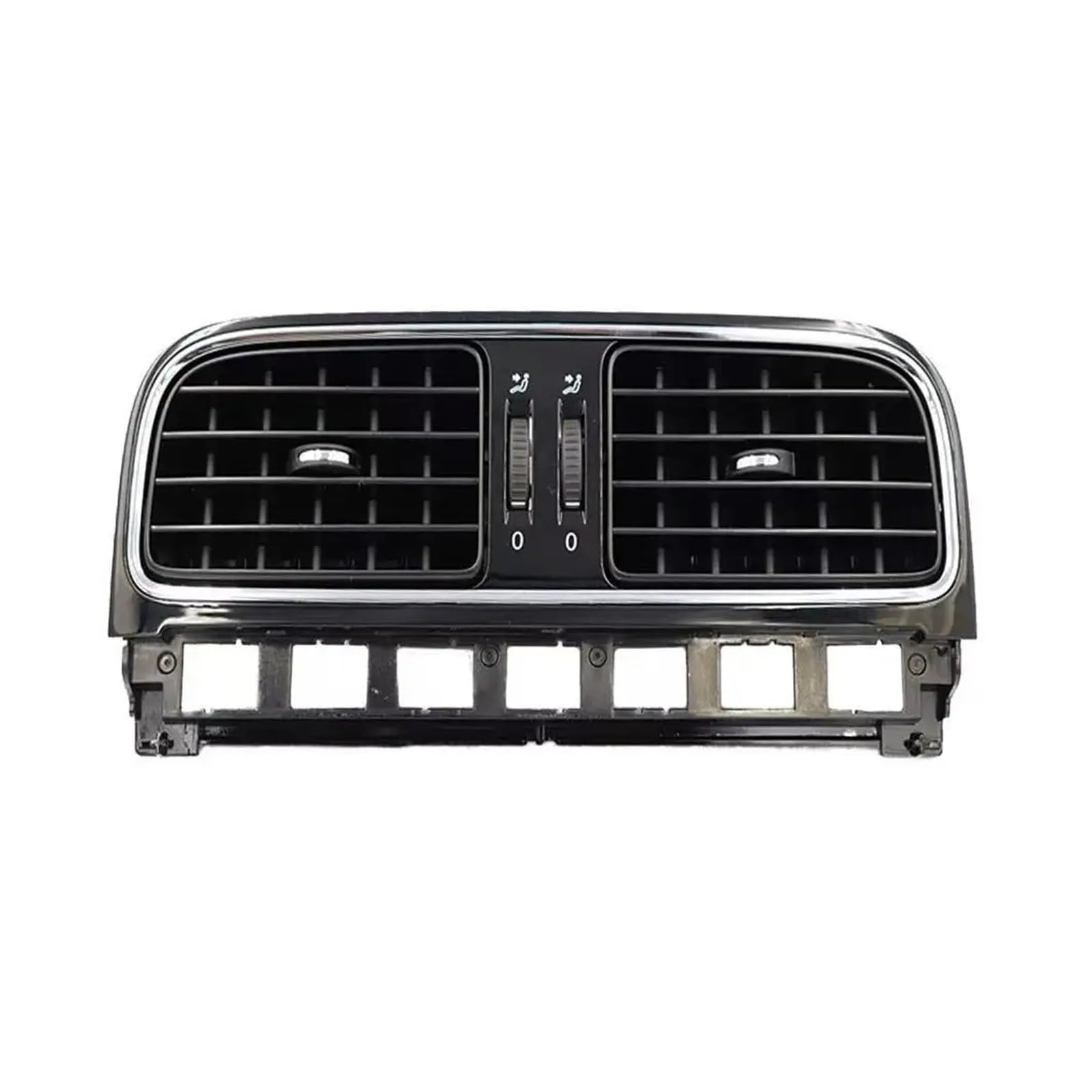 Bouche d'aération centrale pour VW Polo 2011-2013 grille de tableau de bord noir mat 6RD819704