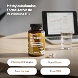 Vitamine B12 Méthylcobalamine 1000mcg 450 Micro Comprimés, Vitamine B12 Vegan, +12 Mois d'Approvisionnement, sans OGM, ni Gluten, sans Lactose ni Stéarate de Magnésium, Fabriqué par WeightWorld - 2