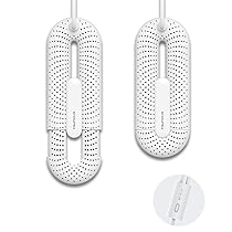 Snowpea Asciuga Scarpe Elettrico Pro, Asciuga Scarponi da Sci, Scalda Scarpe e Scarponi per Asciugare Le Scarpe Sudate ed Eliminare i Cattivi Odori, Spegnimento Auto 3, 6, 9 Ore (Pro-Bianco)