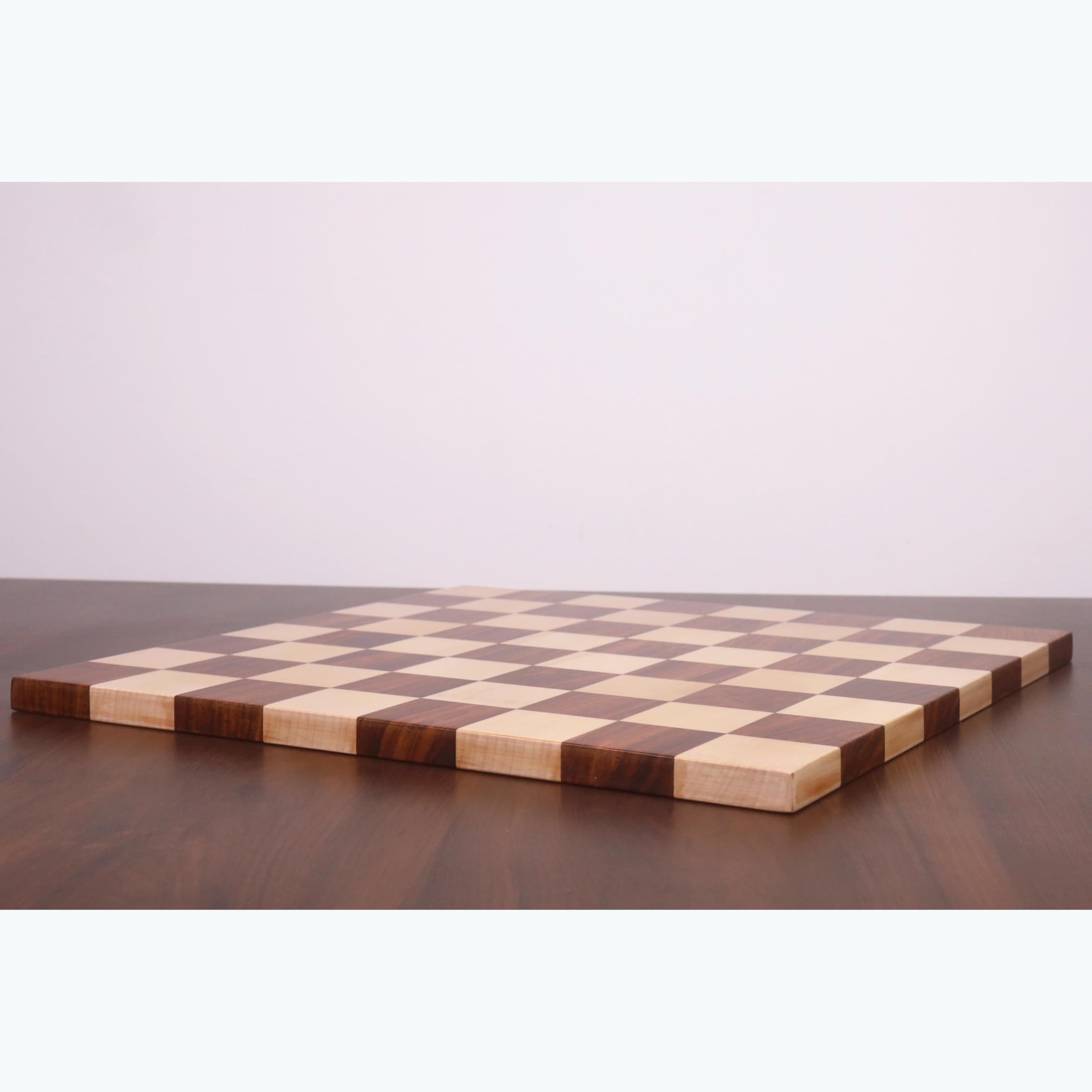 Borderless legno duro End Grain Scacchiera - Palissandro dorato & Acero quadrato 50 mm ……