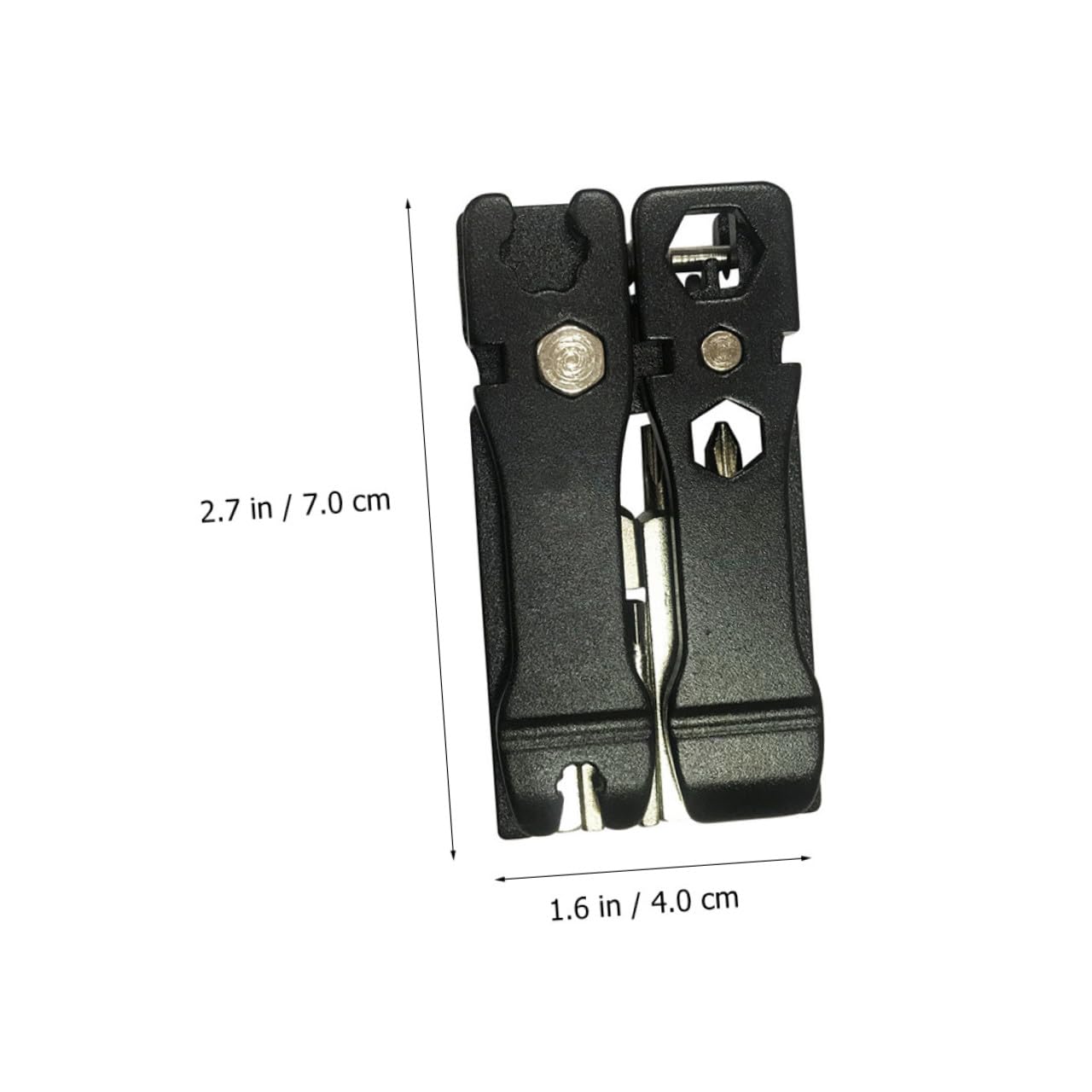 UPKOCH 2 Pezzi Strumento Multi per Riparazione Bici Kit Portatile Cacciavite Chiave e Regolatore per Officina