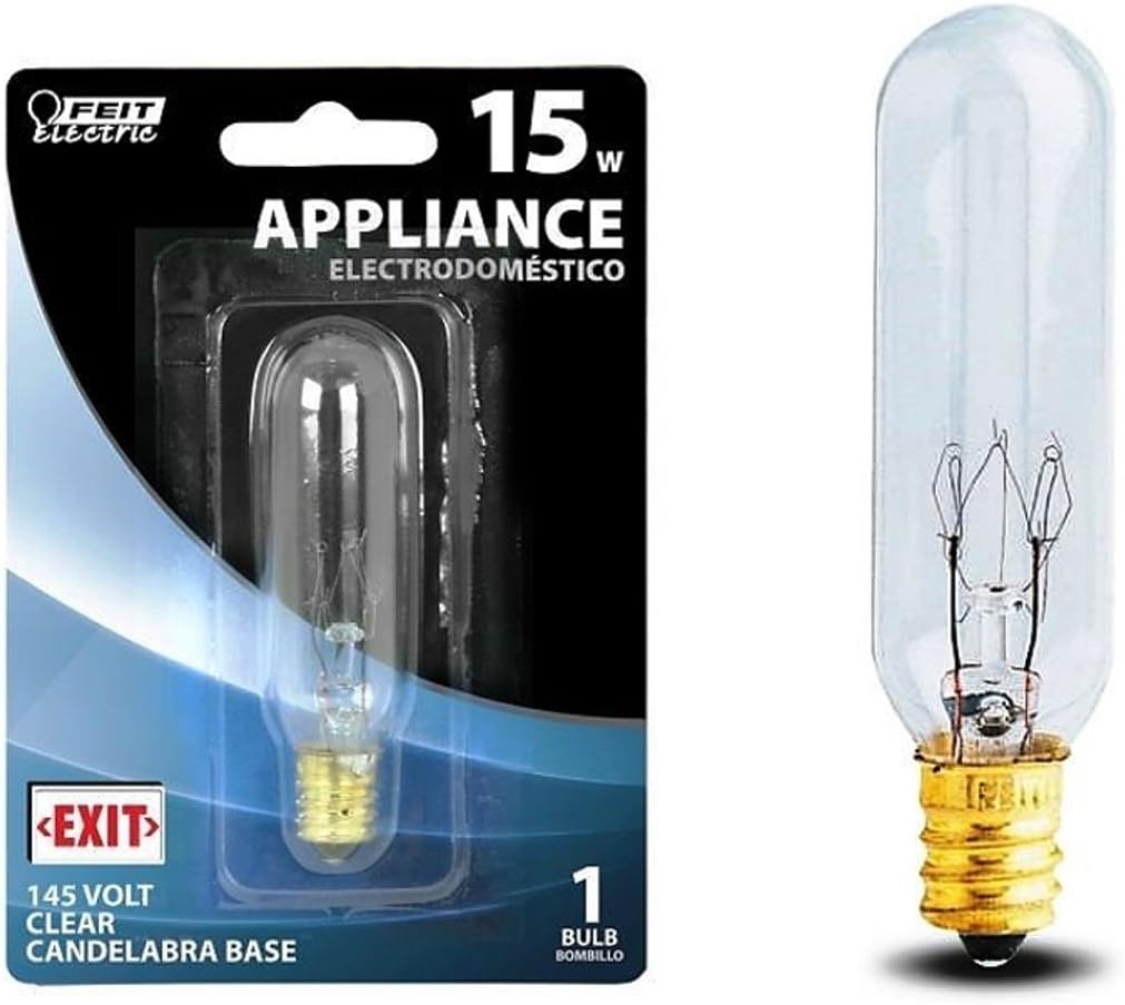 Feit Electric Tubular Appliance Exit Light Bulb T-6 15 Watt