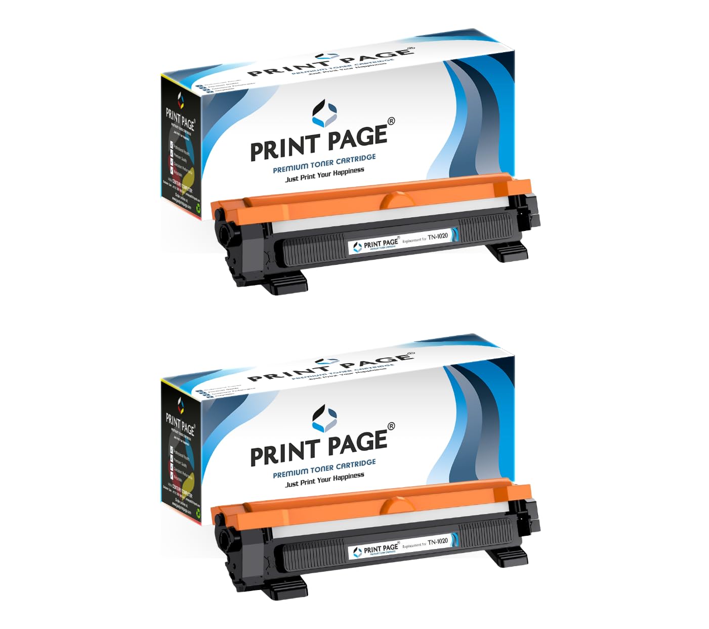 TN-1020 Toner Cartridge Compatible for Printers HL 1118, 1111, DCP 1518, 1511, 1151, MFC 1813, 1818, 1811 (Set of 2)