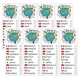 Drinking Around The World - Pack Of 8 Tattoo - Perfect For Trip To Epcot