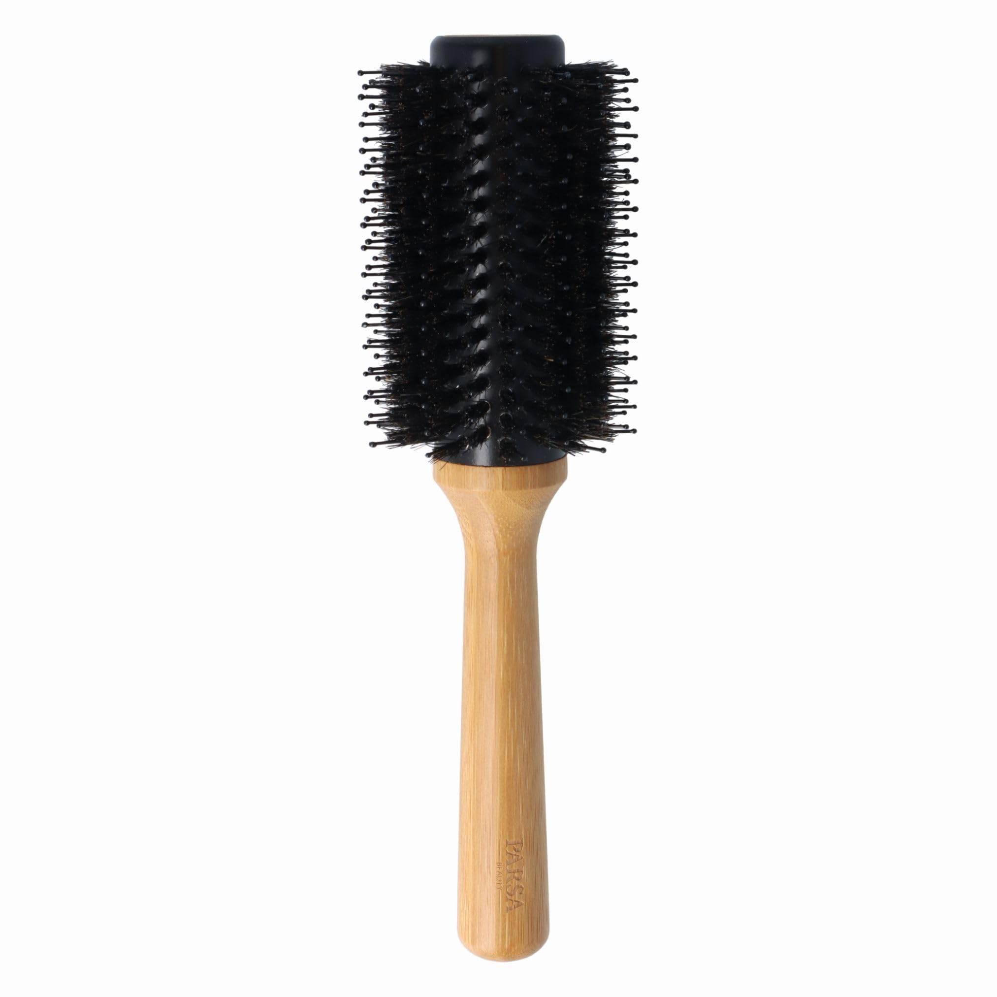 PARSA Beauty Bamboo Volume Brush Aloe Vera Large Diameter 33 mm, FSC®-Certified Bamboo, Boar Bristles, Ceramic Coat, for Volume and Fullness, Silky Shine, Dimensionally Stable, Moisture Resistant