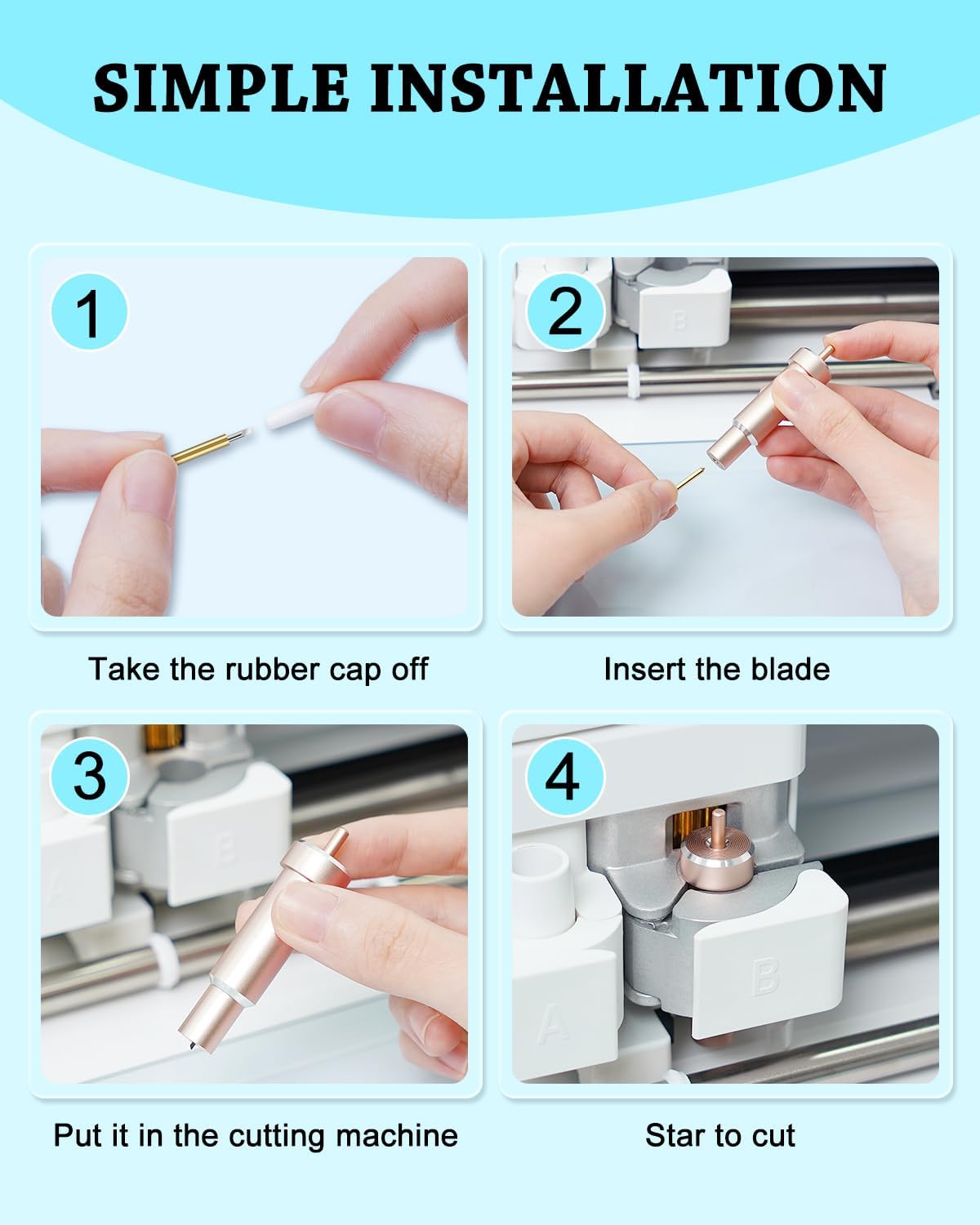 UCEC 40PCS Premium Fine Point Blades Compatible with Cricut Maker & Explore
