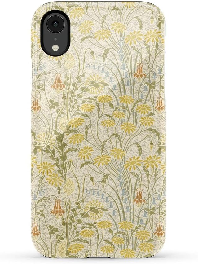 Casely iPhone XR Case | Boho Blooms | Golden Floral | Essential Slim Dual-Layer Protective Design