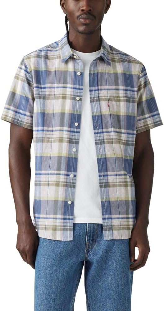 Keith Plaid Bright White