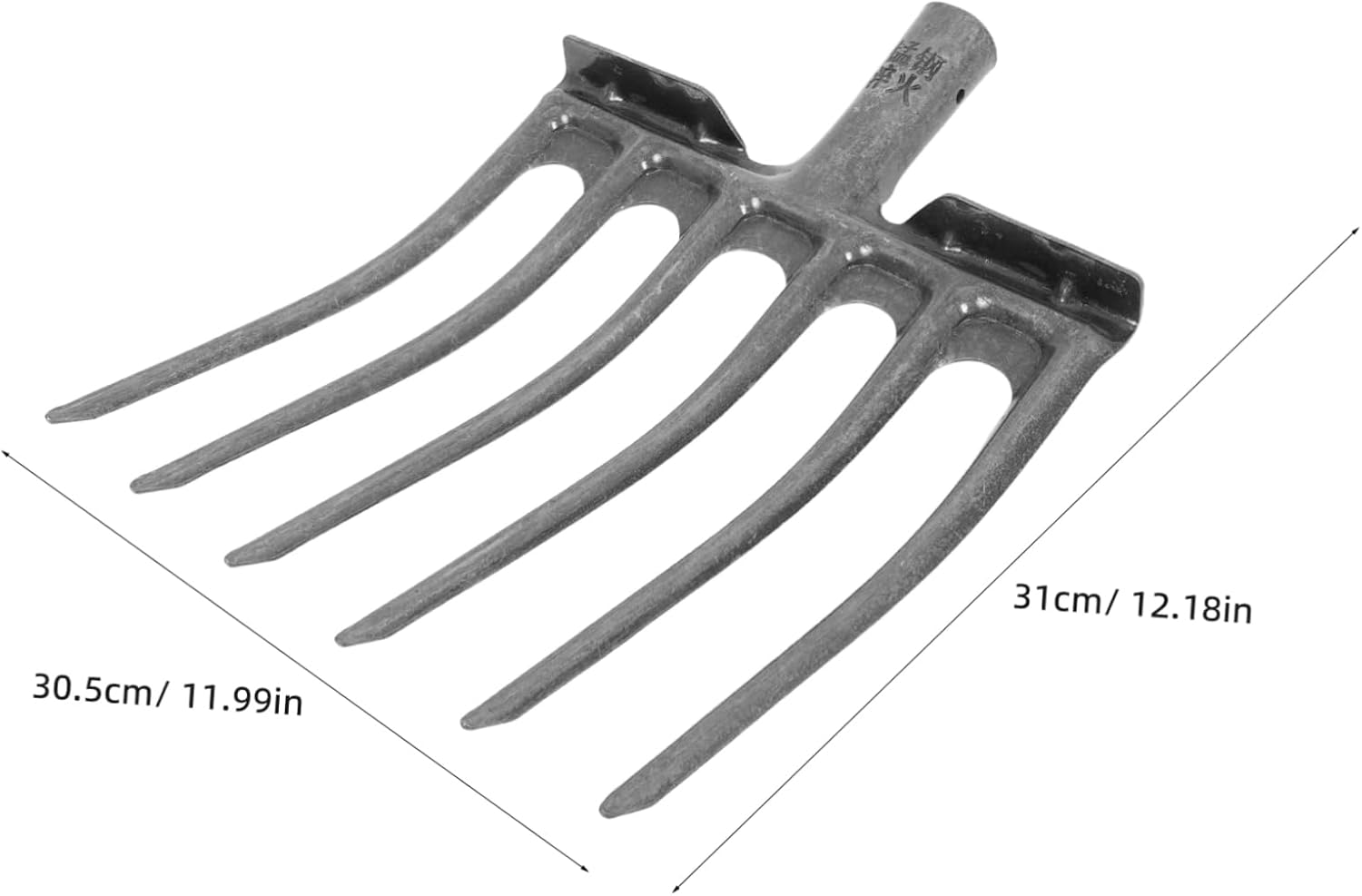 Practical Soil Turning Loosening Fork Robust Steel Construction Easy Installation Multipurpose for Farming Gardening