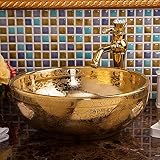 TAMAÑO: 400 x 400 x 150 mm (15,7 x 15,7 × 5,9 pulgadas). Nota importante: Nuestro este producto solo contiene un lavabo de cerámica (contiene grifería fija pero los desagües y el grifo no están incluidos), otros accesorios deben comprarse por separado.