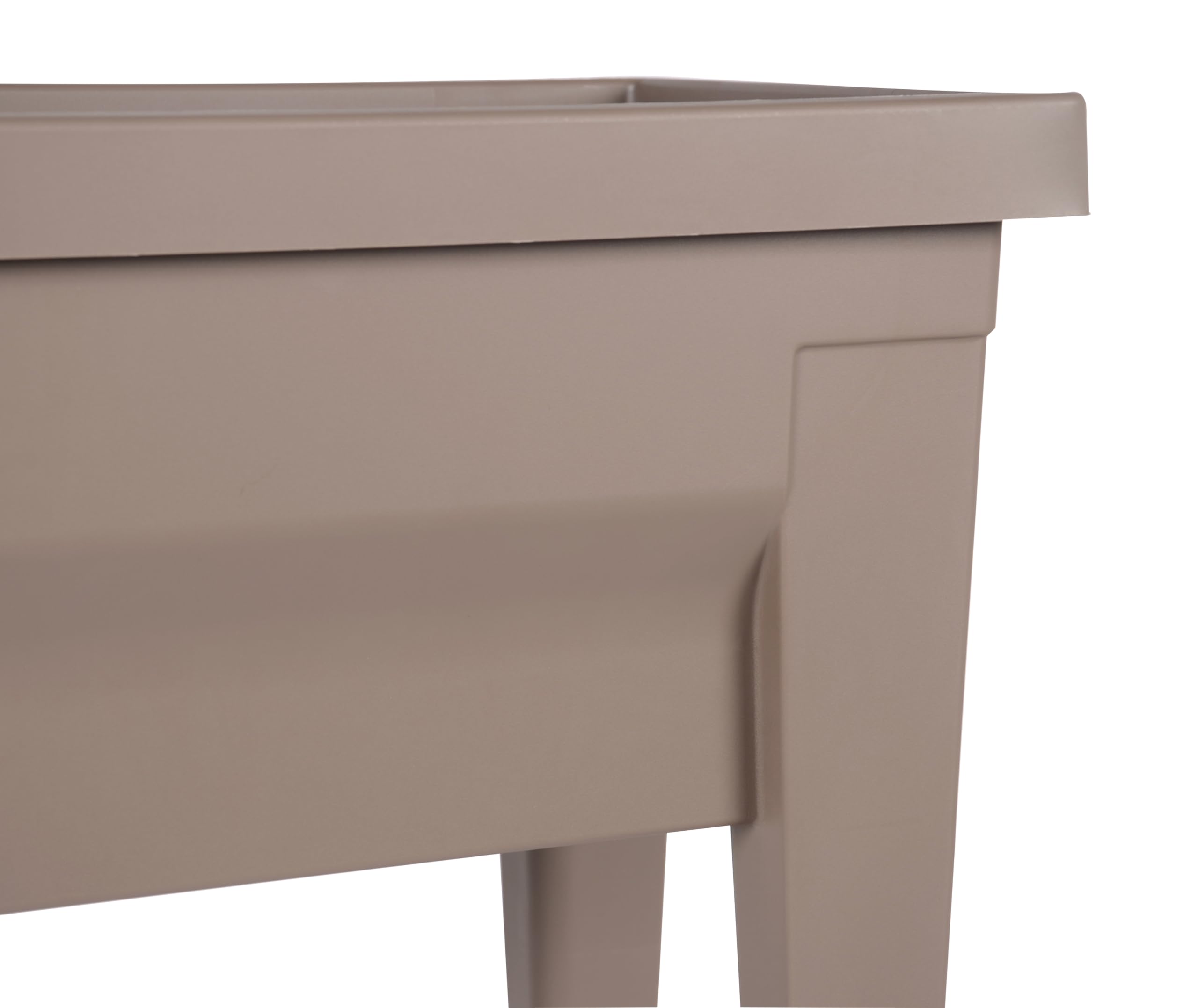 EDA Plastiques Contenedor para huerto urbano, Végétale City, 13923 BR,T CX4 76 x 38,5 x 68 cm